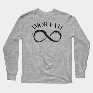 Amor Fati - Black Long Sleeve T-Shirt